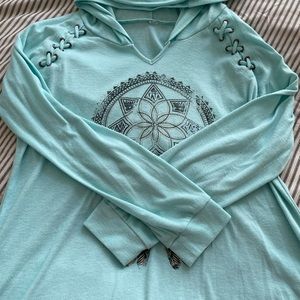 Long Sleeve Lightweight Hoodie Top
